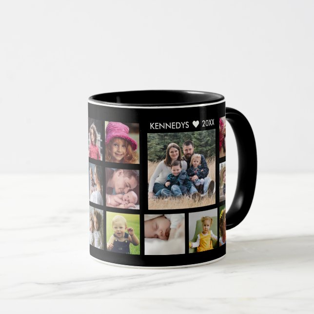 Erstellen Sie Ihre eigenen 18 Foto Collage Familie Tasse (VorderseiteRechts)