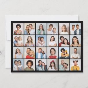 Erstellen Sie Ihre eigenen 24 Foto Collage Gruß Karte