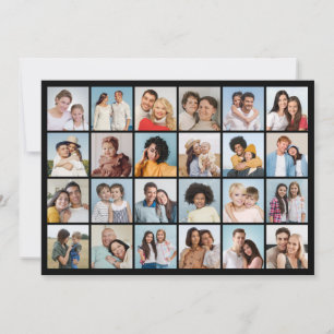 Erstellen Sie Ihre eigenen 24 Foto Collage Gruß Karte