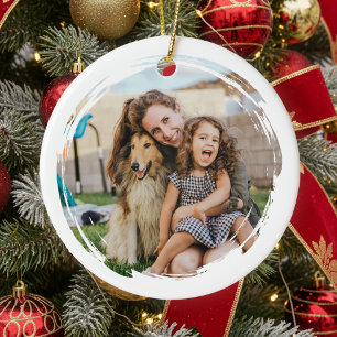 Erstellen Sie Ihre eigenen 2 Fotos Keramik Ornament