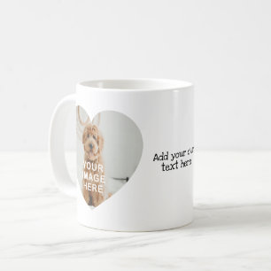 Erstellen Sie Ihre eigenen 2 herzförmigen Fotos & Kaffeetasse