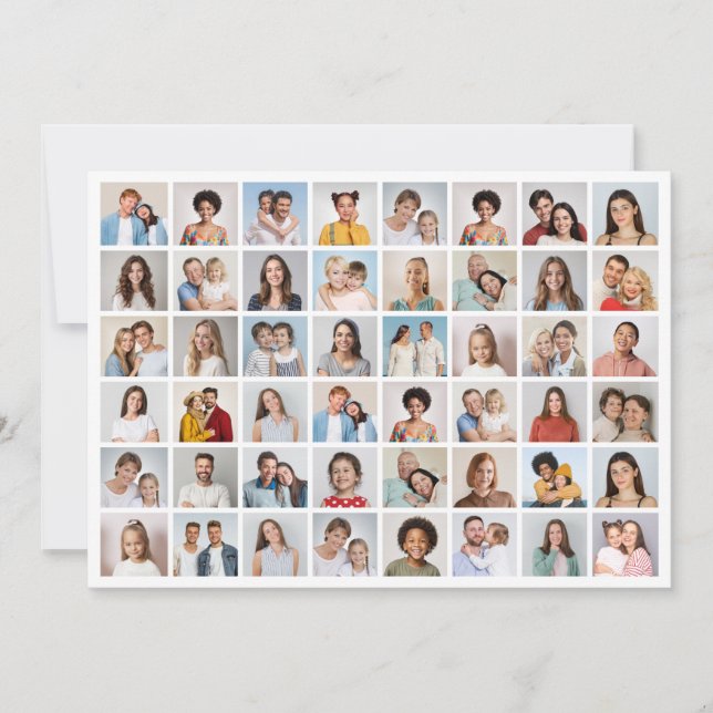 Erstellen Sie Ihre eigenen 48 Foto Collage Gruß Karte