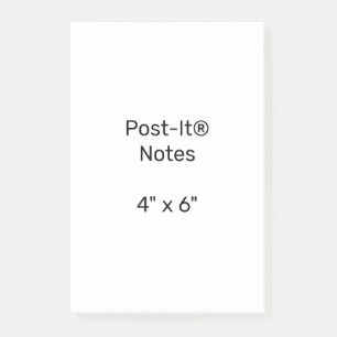 Erstellen Sie Ihre eigenen 4"x6" Post-it® Notizen