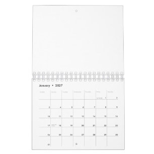 Erstellen Sie Ihre eigenen 5,5" x 7" Zwei-Seiten K Kalender