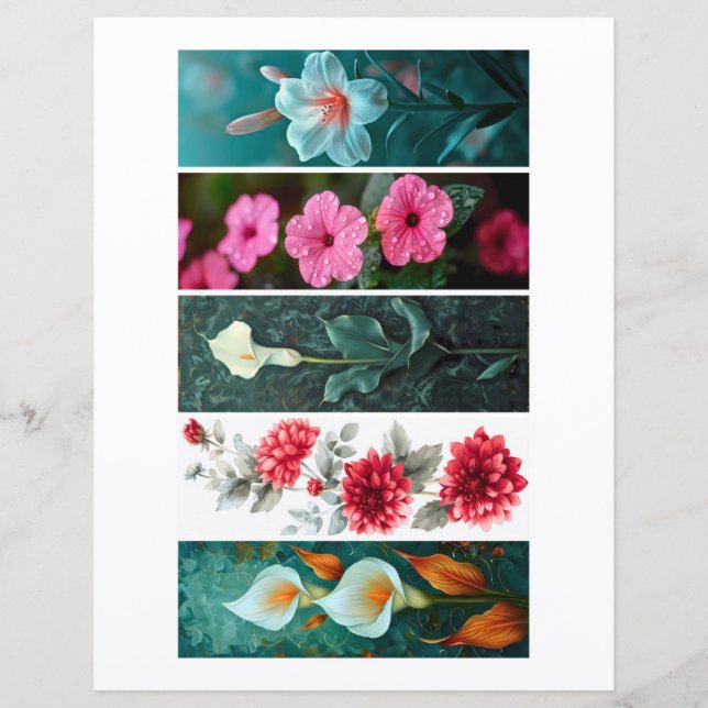 Erstellen Sie Ihre eigenen 5 romantischen Blume Le (Vorderseite)