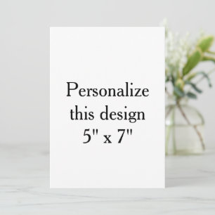 Erstellen Sie Ihre eigenen 5" x 7" Squared Standar Einladung