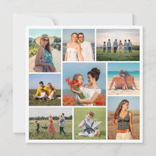 Erstellen Sie Ihre eigenen 9 Foto Collage Gruß Karte