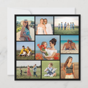 Erstellen Sie Ihre eigenen 9 Foto Collage Gruß Karte