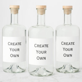 Erstellen Sie Ihre eigenen Alkoholflaschenetikett