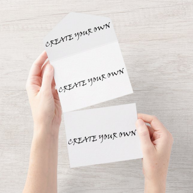 Erstellen Sie Ihre eigenen All In One Einladung (Abreißen)