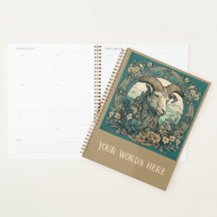 Erstellen Sie Ihre eigenen Art Nouveau Capricorn Z Planer