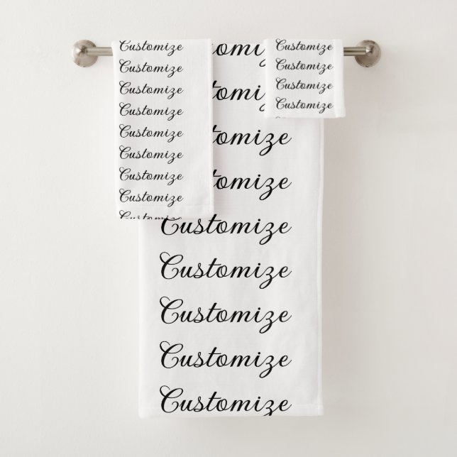 Erstellen Sie Ihre eigenen Badhandtuch Set (Insitu)