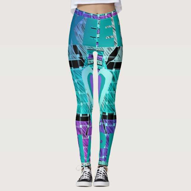 Erstellen Sie Ihre eigenen Basic behalt es einfach Leggings (Vorderseite)