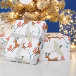 Erstellen Sie Ihre eigenen bemalten Rentier & Mitt Geschenkpapier