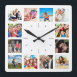 Erstellen Sie Ihre eigenen benutzerdefinierten 12  Quadratische Wanduhr<br><div class="desc">Erstellen Sie Ihre eigene personalisierte 12 Foto Foto Collage Wall Uhr mit Ihren benutzerdefinierten Bildern. Fügen Sie Ihre Lieblings-Fotos, Designs oder Kunstwerke, um etwas wirklich Einzigartiges zu schaffen. Um diese Designvorlage zu bearbeiten, klicken Sie auf 'Ändern' und laden Sie Ihr eigenes Bild wie oben gezeigt hoch. Klicken Sie auf 'Anpassen',...</div>