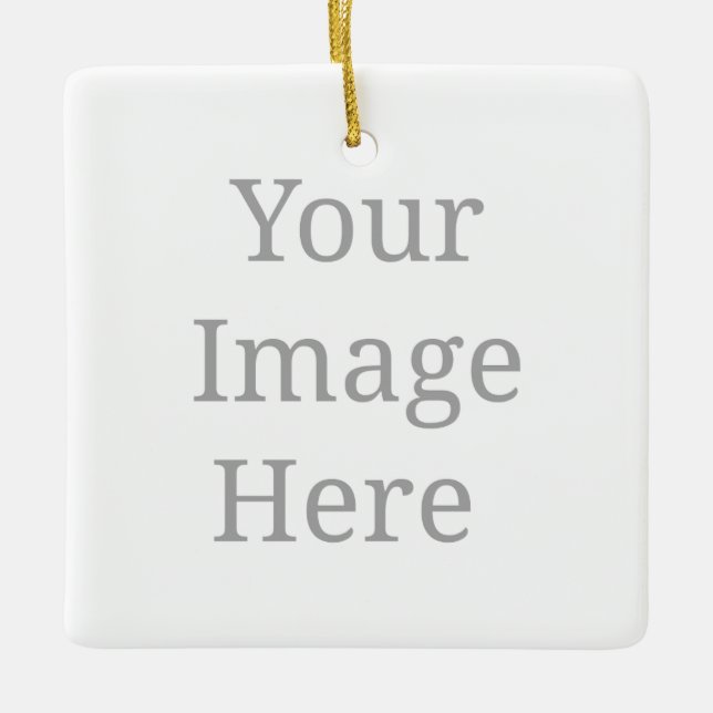 Erstellen Sie Ihre eigenen benutzerdefinierten Keramikornament (Vorderseite)