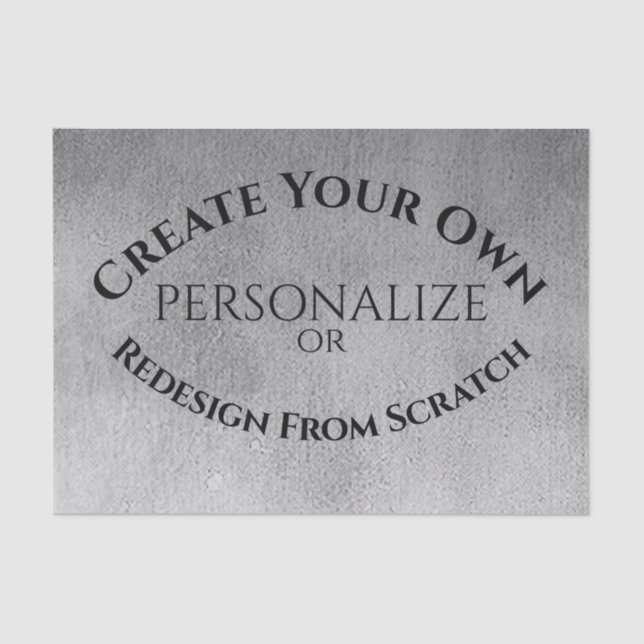 Erstellen Sie Ihre eigenen benutzerdefinierten Seidenpapier (Vorderseite)