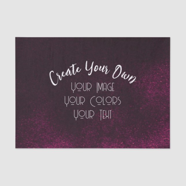 Erstellen Sie Ihre eigenen benutzerdefinierten Seidenpapier (Vorderseite)