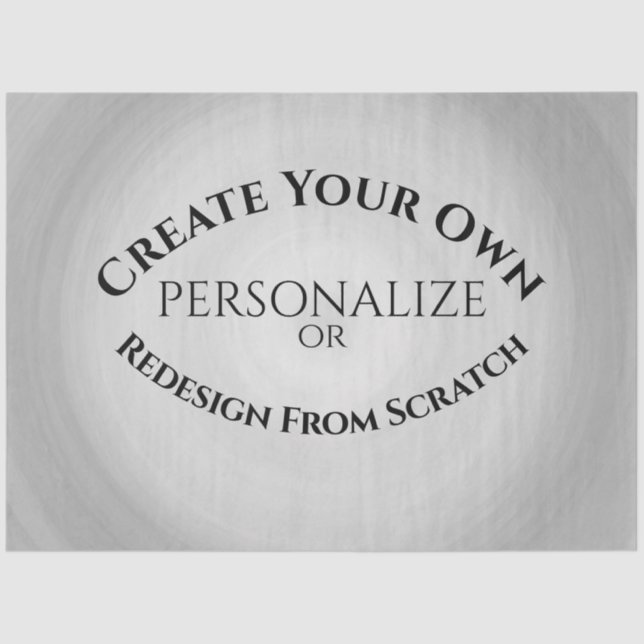 Erstellen Sie Ihre eigenen benutzerdefinierten Seidenpapier (Vorderseite)