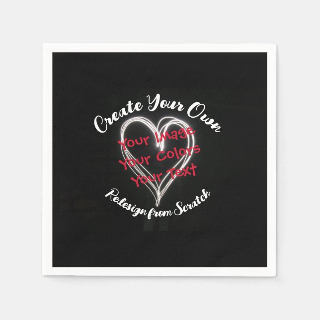 Erstellen Sie Ihre eigenen benutzerdefinierten Serviette (Vorderseite)