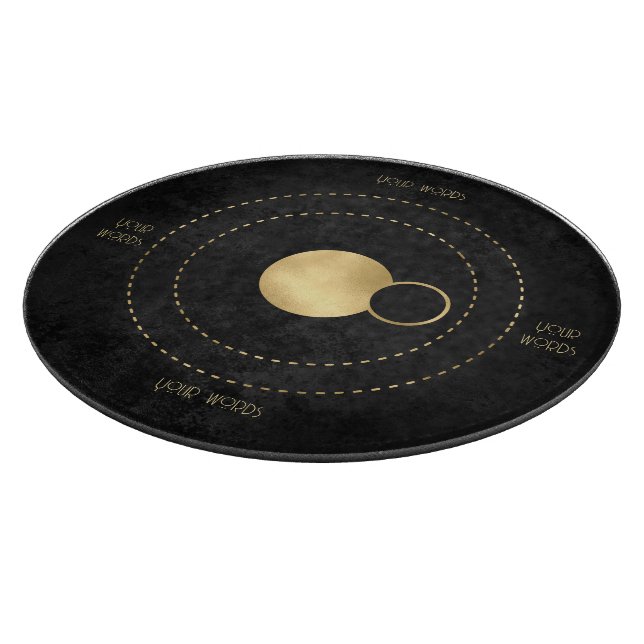 Erstellen Sie Ihre eigenen Black & Gold Celestis P Schneidebrett (Ecke)