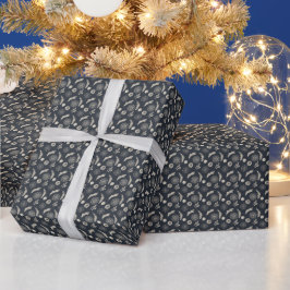 Erstellen Sie Ihre eigenen Black & Gold Snowflakes Geschenkpapier