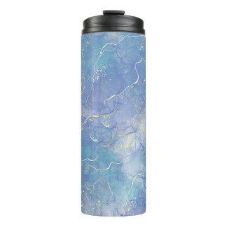 Erstellen Sie Ihre eigenen Blue and Gold Marmor Thermosbecher
