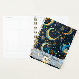 Erstellen Sie Ihre eigenen Blue & Gold Sun Moon &  Planer