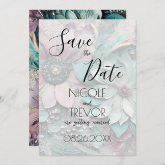 Erstellen Sie Ihre eigenen Blume - Papier Save The Date
