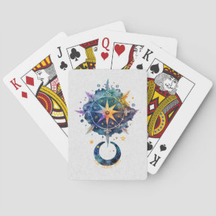 Erstellen Sie Ihre eigenen Boho Feathers, Moon & S Spielkarten