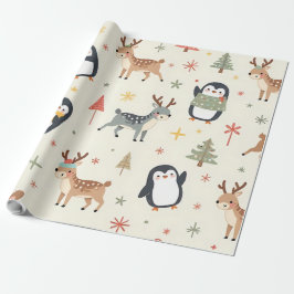 Erstellen Sie Ihre eigenen Boho Weihnachten Kawaii Geschenkpapier