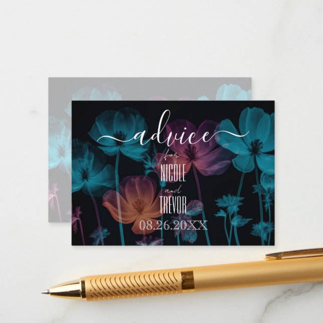 Erstellen Sie Ihre eigenen bunten X-Ray-Blume Hinweiskarte (Vorderseite/Rückseite Beispiel)