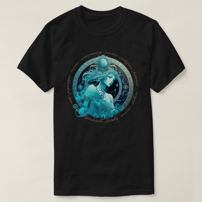 Erstellen Sie Ihre eigenen Celestial Aquarius Zodi T-Shirt (Design vorne)