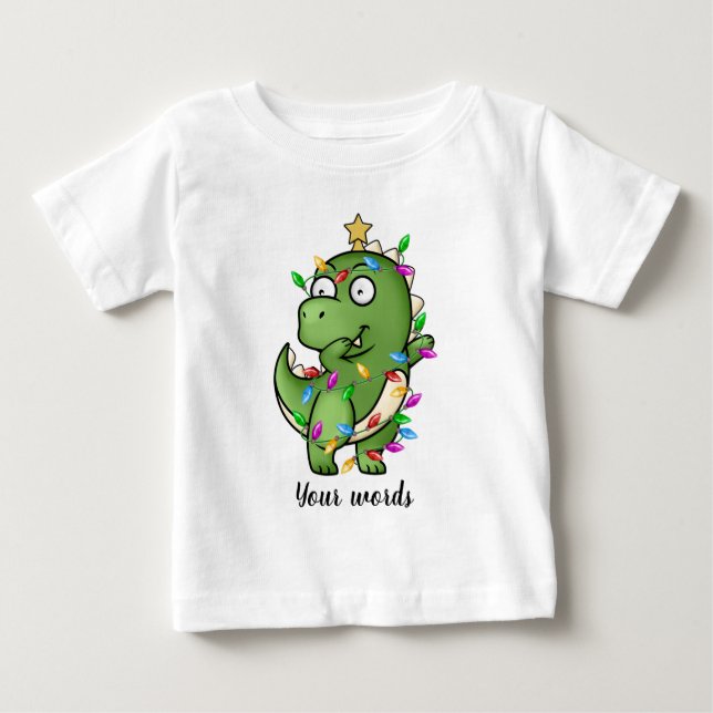 Erstellen Sie Ihre eigenen Dabbing Weihnachten Din Baby T-shirt (Vorderseite)