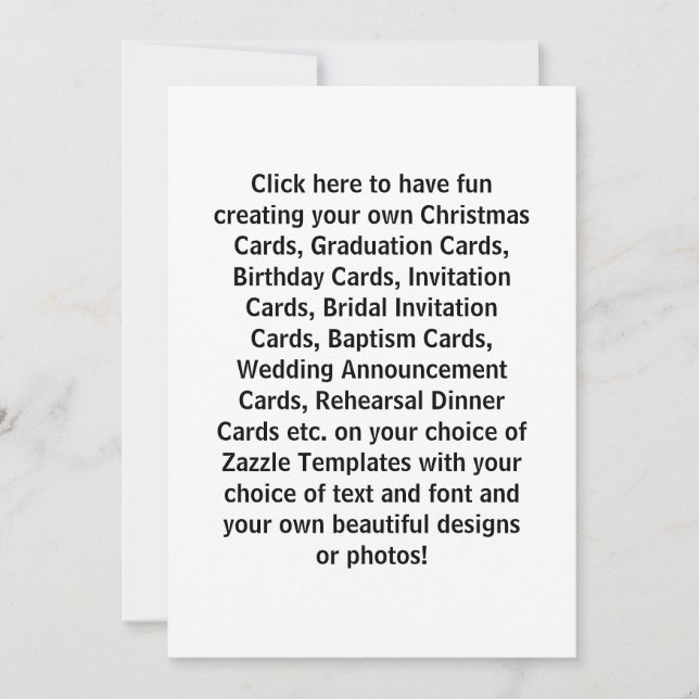 Erstellen Sie Ihre eigenen Designkarten und Einlad Einladung (Vorderseite)