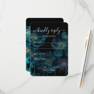 Erstellen Sie Ihre eigenen - dunkle X-Ray-Glow-Wil RSVP Karte