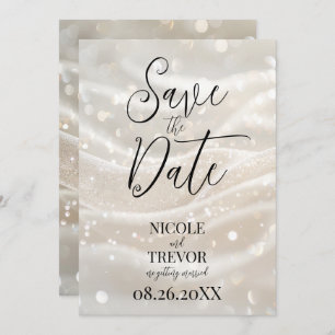 Erstellen Sie Ihre eigenen eigenen, eigenen Elfenb Save The Date