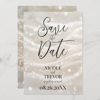 Erstellen Sie Ihre eigenen eigenen, eigenen Elfenb Save The Date