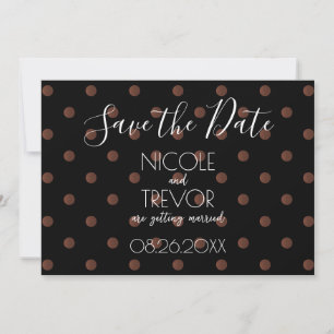 Erstellen Sie Ihre eigenen - Einfache Retro-Punkte Save The Date