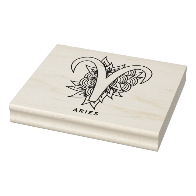Erstellen Sie Ihre eigenen eleganten Aries Zodiac Gummistempel (Stempel)