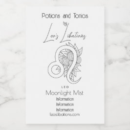 Erstellen Sie Ihre eigenen eleganten Black & White Weinetikett