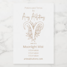 Erstellen Sie Ihre eigenen eleganten Gold & White  Weinetikett