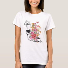 Erstellen Sie Ihre eigenen Emotionen Skull-Blume T-Shirt