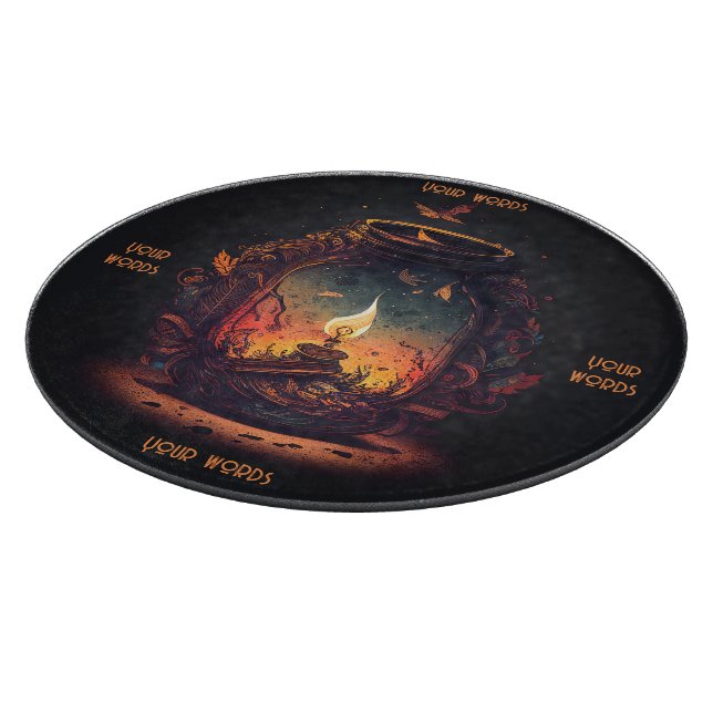 Erstellen Sie Ihre eigenen Fall Fairy Lantern Schneidebrett (Ecke)