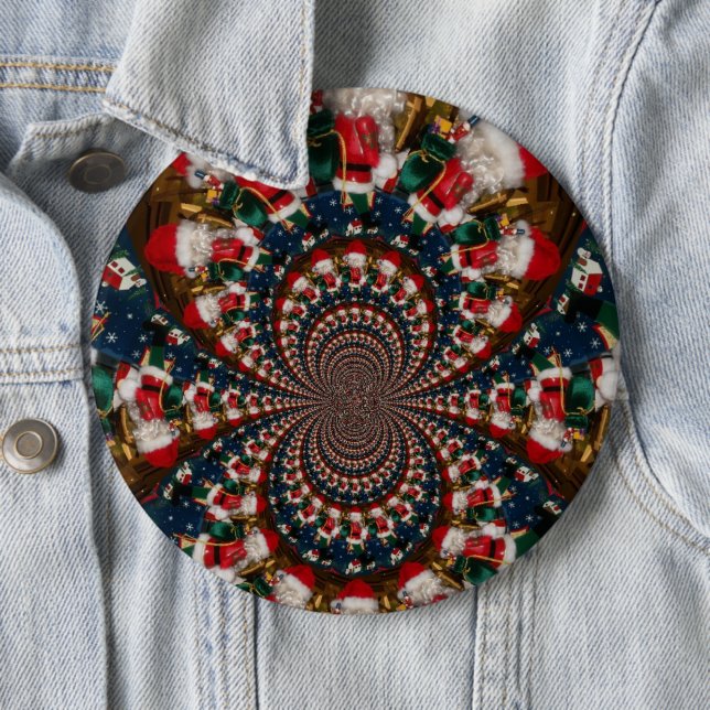 Erstellen Sie Ihre eigenen farbenfrohen Retro Weih Button (Beispiel)