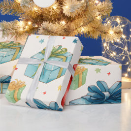 Erstellen Sie Ihre eigenen farbenfrohen Weihnachts Geschenkpapier