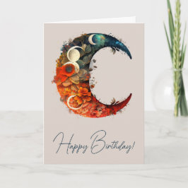 Erstellen Sie Ihre eigenen farbigen 3D-Flora Boho  Feiertagskarte