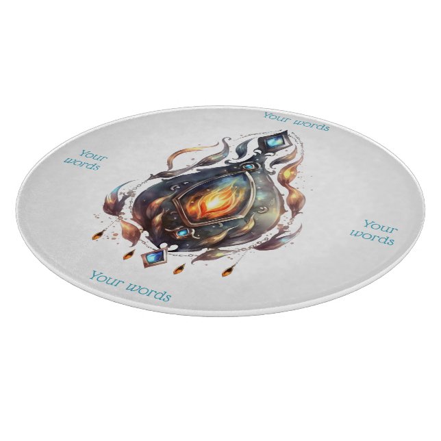 Erstellen Sie Ihre eigenen Feuertopaz Bejewelen Schneidebrett (Ecke)