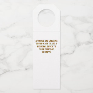 Erstellen Sie Ihre eigenen Flaschenanhänger-Tags Flaschenanhänger
