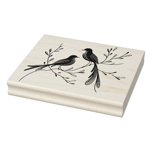 Erstellen Sie Ihre eigenen floralen Paradiesvogelz Gummistempel (Stempel)